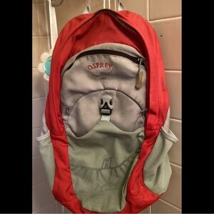 Osprey Red and Gray Men's Backpack.